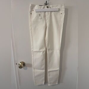 NWT J. Crew Midrise Toothpick Skinny Jeans White Denim Size 26 Regular